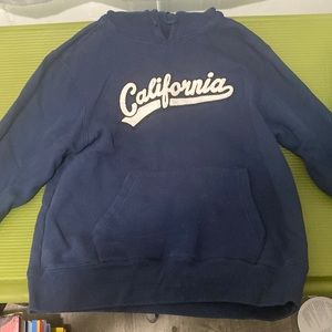 Royal blue California embroidered hoodie